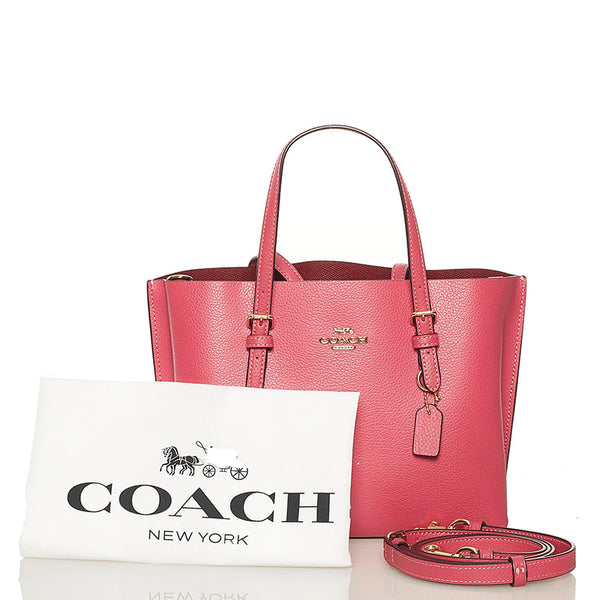 コーチ ハンドバッグ ショルダーバッグ 2WAY 2140-C4084 ピンク レザー レディース COACH 【中古】