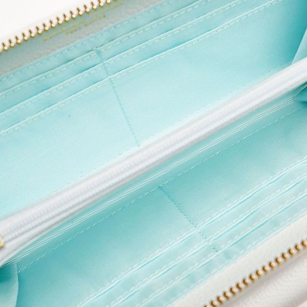 サマンサタバサ プチチョイス Avi アヴィ チェーン ショルダー 長財布 ミニショルダーバッグ ホワイト レザー レディース Samantha Thavasa 【中古】