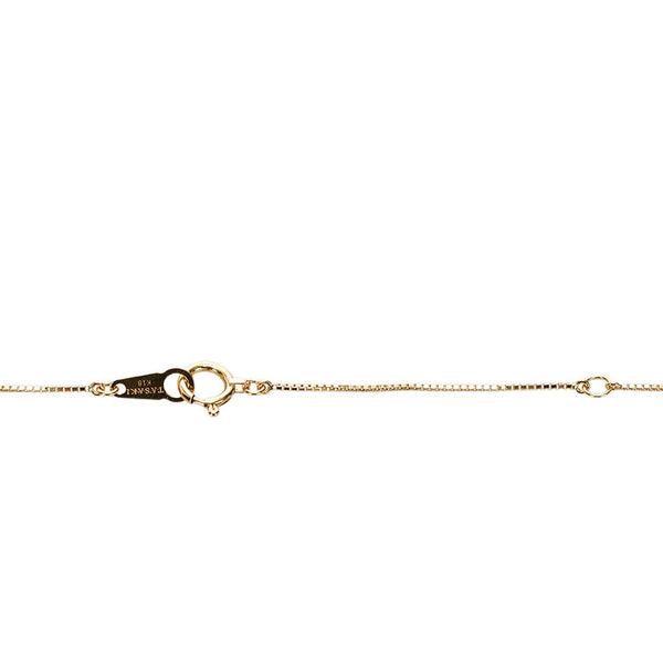タサキ K18YG イエローゴールド ダイヤ0.04ct ネックレス レディース TASAKI 【中古】