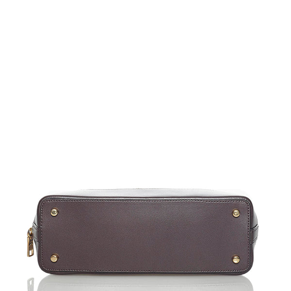 コーチ シグネチャー 花柄 ハンドバッグ ショルダーバッグ 2WAY F31968 ブラウン PVC レザー レディース COACH 【中古】