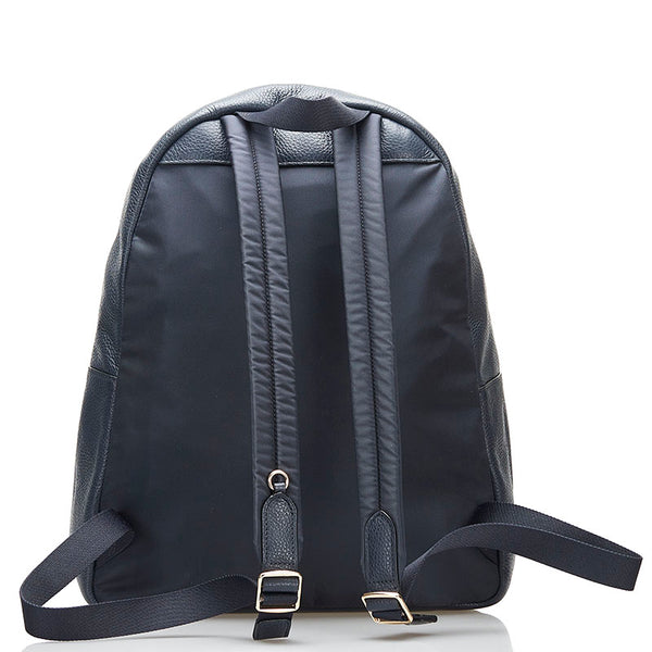 コーチ リュック バックパック ネイビー レザー レディース COACH 【中古】