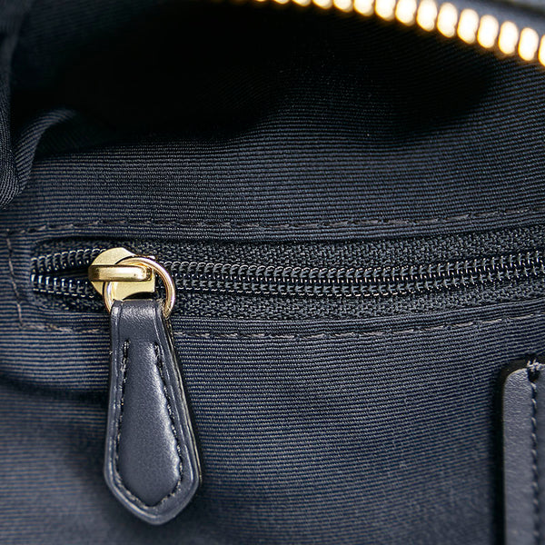 コーチ リュック バックパック ネイビー レザー レディース COACH 【中古】