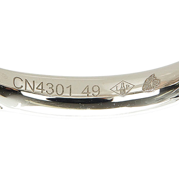 シャネル カメリア ハーフサークル リング 指輪 Pt950 プラチナ レディース CHANEL 【中古】