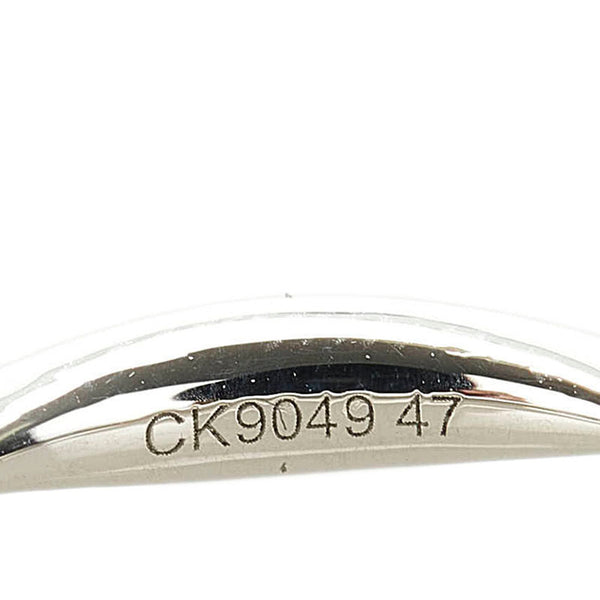 シャネル カメリア  ハーフエタニティ  リング 指輪 Pt950 プラチナ レディース CHANEL 【中古】