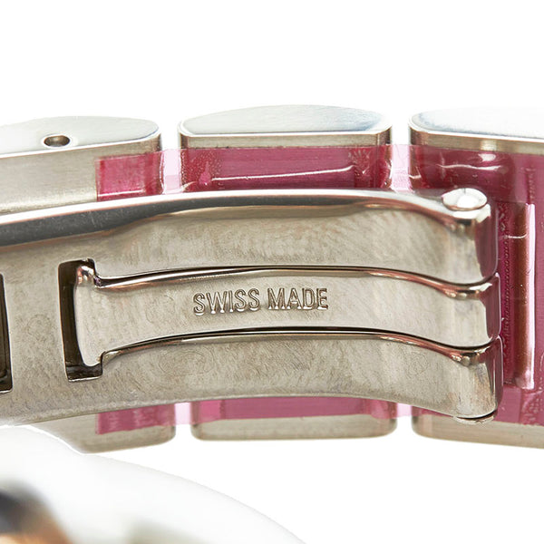 カルティエ バロンブルー SM 腕時計 W6920034 クオーツ ピンクシェル文字盤 ステンレススチール ピンクゴールド レディース CARTIER 【中古】