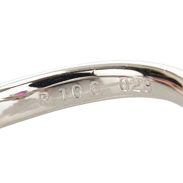 ノーブランド Pt900 プラチナ スタールビー1.06ct ダイヤ0.23ct リング 指輪 レディース no brand 12号 【中古】