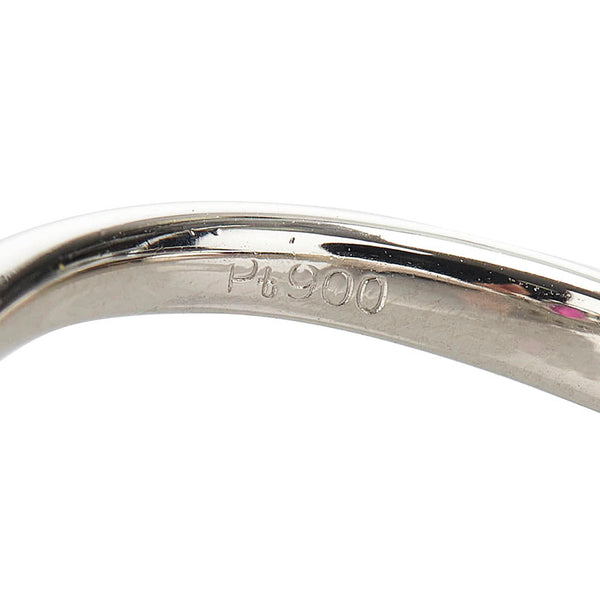ノーブランド Pt900 プラチナ スタールビー1.06ct ダイヤ0.23ct リング 指輪 レディース no brand 12号 【中古】
