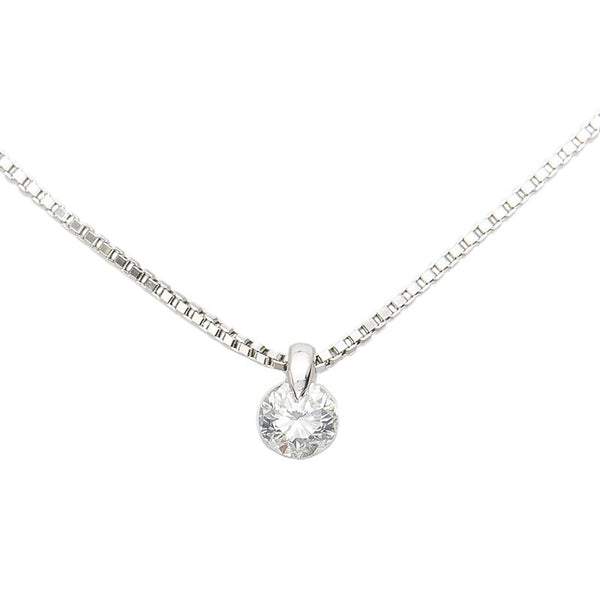 Pt900 プラチナ Pt850 プラチナ ダイヤ0.71ct ネックレス レディース 【中古】