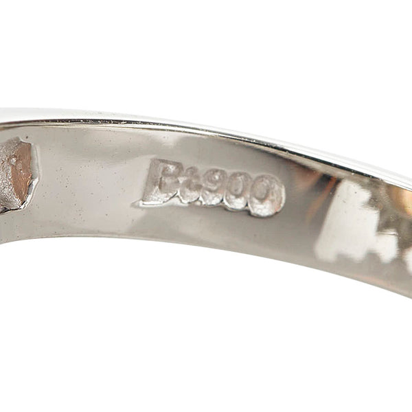 Pt900 プラチナ オパール1.27ct ダイヤ0.64ct カボション リング 指輪 レディース 10号 【中古】
