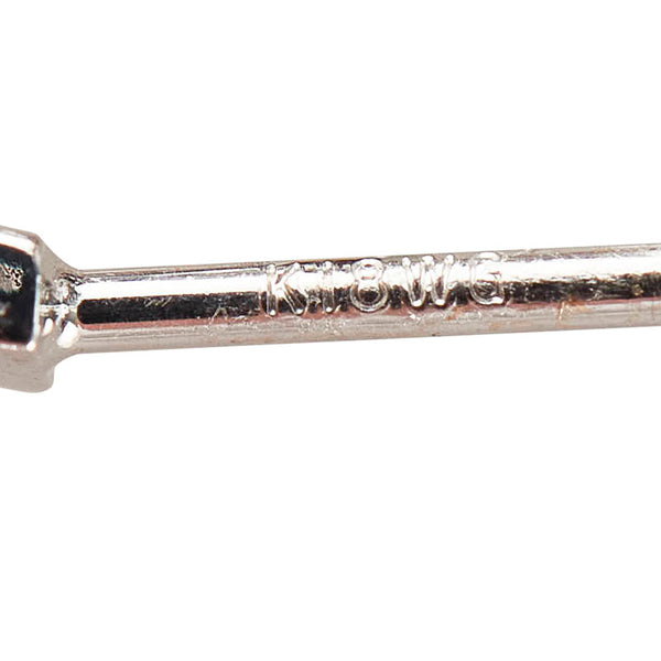 スタージュエリー K18WG ホワイトゴールド ダイヤ0.14ct スター ピアス レディース STAR JEWELRY 【中古】