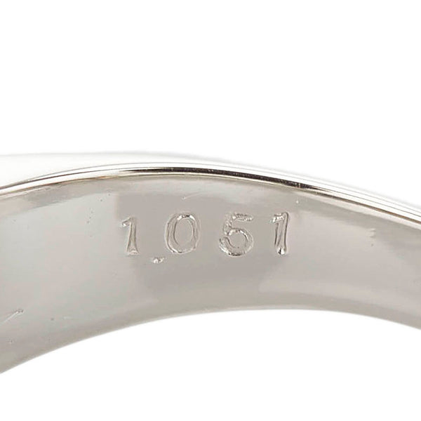 Pt900 プラチナ K18YG イエローゴールド ダイヤ1.051ct リング 指輪 レディース 14.5号 【中古】