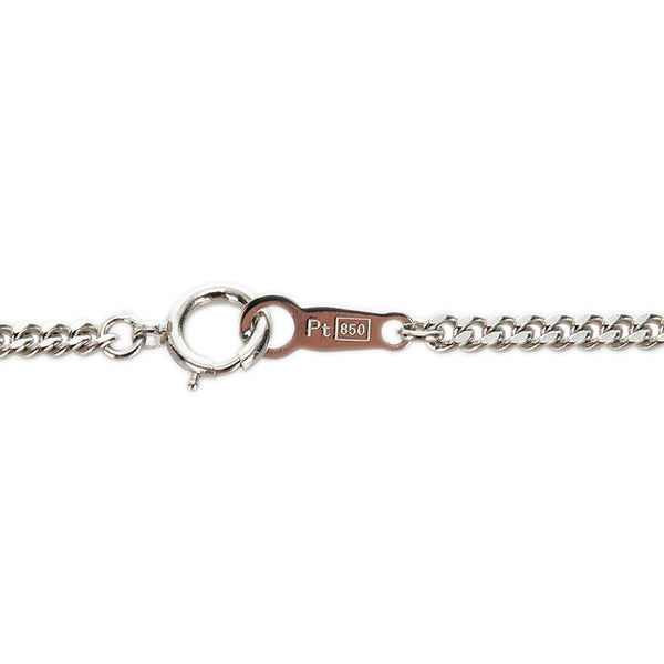 Pt900 プラチナ Pt850 プラチナ パール9.5mm ダイヤ0.80ct ネックレス レディース 【中古】