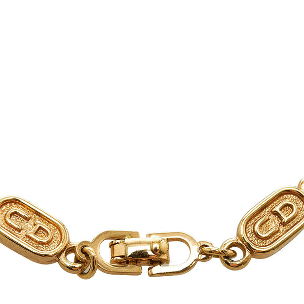 クリスチャンディオール CDロゴ ブレスレット ゴールド メッキ レディース Christian Dior 【中古】