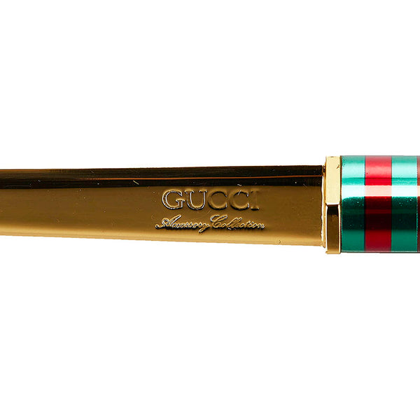 グッチ アクセサリーコレクション ペーパーナイフ ゴールド ブラウン メッキ ユニセックス GUCCI 【中古】