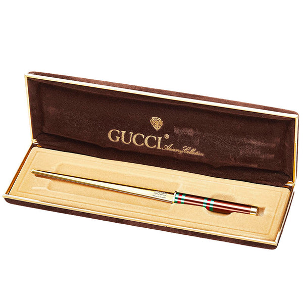 グッチ アクセサリーコレクション ペーパーナイフ ゴールド ブラウン メッキ ユニセックス GUCCI 【中古】