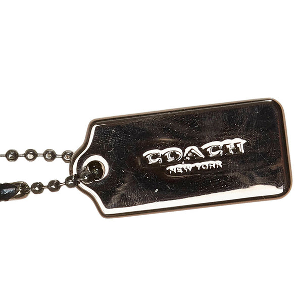 コーチ 花 フラワー チェーリップ チェーン ショルダーバッグ  ホワイト アイボリー レザー レディース COACH 【中古】