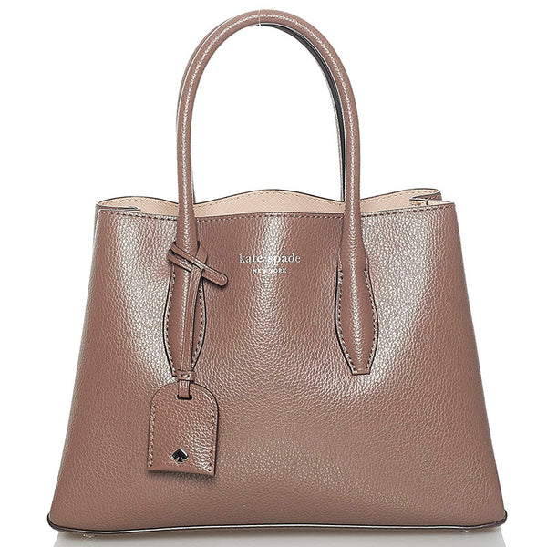 ケイトスペード ハンドバッグ ショルダーバッグ 2WAY グレージュ ブラウン レザー レディース Kate Spade 【中古】