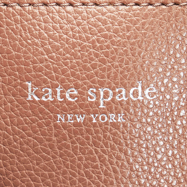 ケイトスペード ハンドバッグ ショルダーバッグ 2WAY グレージュ ブラウン レザー レディース Kate Spade 【中古】
