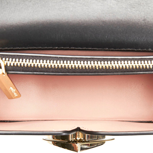 ケイトスペード スペード ハート ショルダーバッグ ブラック レザー レディース Kate Spade 【中古】