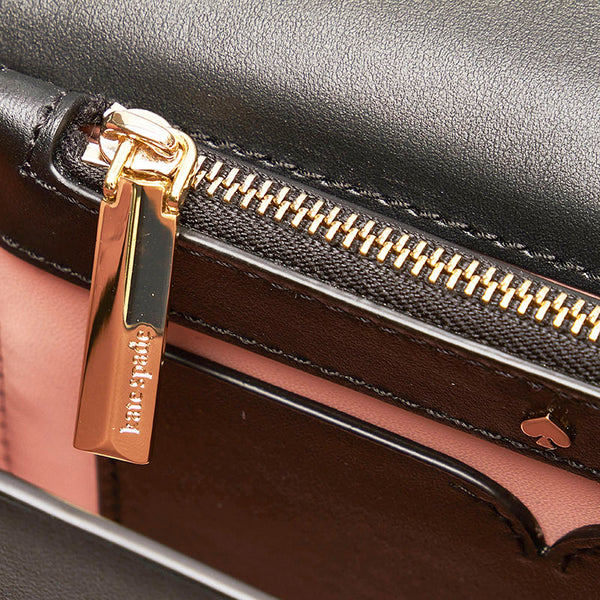 ケイトスペード スペード ハート ショルダーバッグ ブラック レザー レディース Kate Spade 【中古】