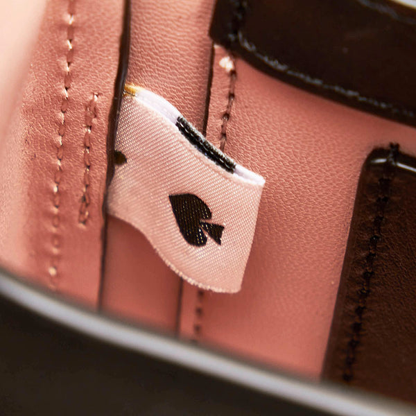 ケイトスペード スペード ハート ショルダーバッグ ブラック レザー レディース Kate Spade 【中古】