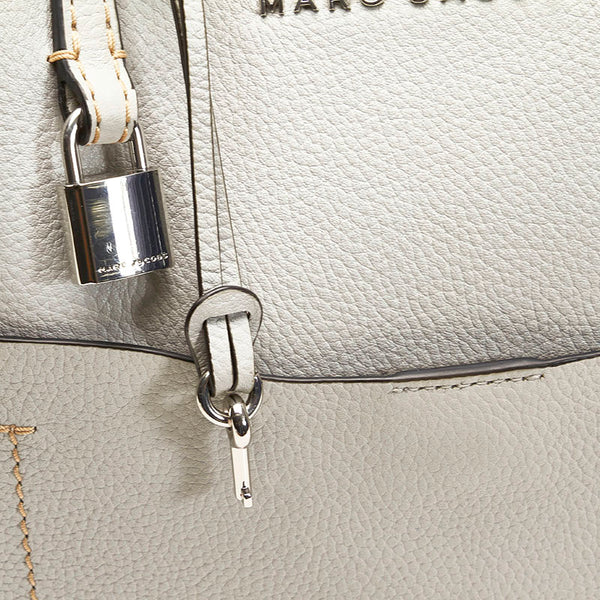 マークジェイコブス ハンドバッグ トートバッグ グレー レザー レディース MARC JACOBS 【中古】