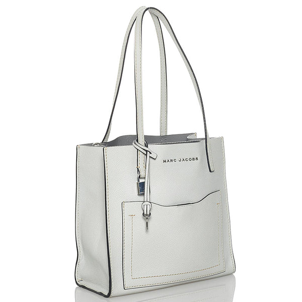 マークジェイコブス ハンドバッグ トートバッグ グレー レザー レディース MARC JACOBS 【中古】
