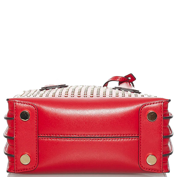 マイケルコース スタッズ ハンドバッグ ショルダーバッグ 2WAY レッド レザー レディース Michael Kors 【中古】