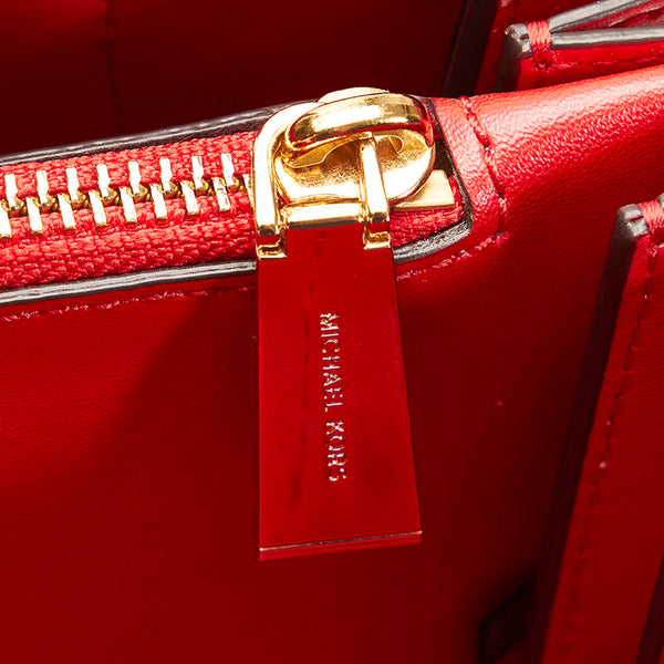 マイケルコース スタッズ ハンドバッグ ショルダーバッグ 2WAY レッド レザー レディース Michael Kors 【中古】