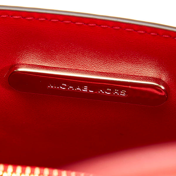 マイケルコース スタッズ ハンドバッグ ショルダーバッグ 2WAY レッド レザー レディース Michael Kors 【中古】