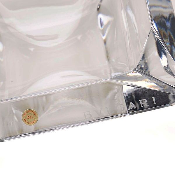 ブルガリ エキセントリカ 灰皿 クリア ガラス メンズ BVLGARI 【中古】