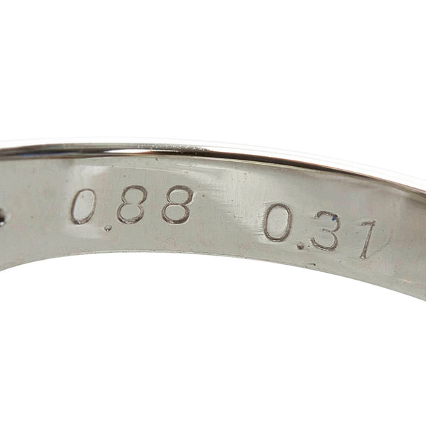 Pt900 プラチナ ルビー0.88ct ダイヤ0.31ct リング 指輪 レディース 13号 【中古】