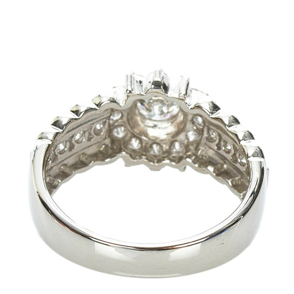 Pt900 プラチナ ダイヤ1.00ct リング 指輪 レディース 11.5号 【中古】