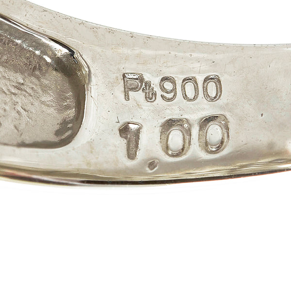 Pt900 プラチナ ダイヤ1.00ct リング 指輪 レディース 11.5号 【中古】