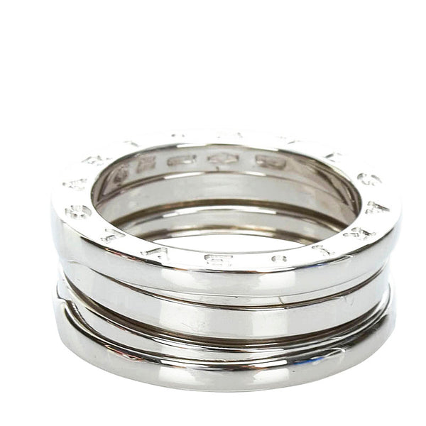 ブルガリ ビーゼロワン 2バンド リング 指輪 K18WG ホワイトゴールド レディース BVLGARI 【中古】