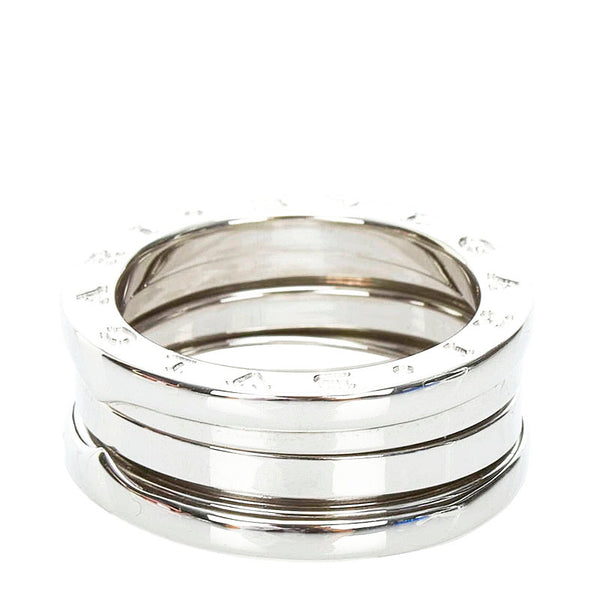 ブルガリ ビーゼロワン 2バンド リング 指輪 K18WG ホワイトゴールド レディース BVLGARI 【中古】