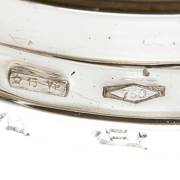 ブルガリ ビーゼロワン 2バンド リング 指輪 K18WG ホワイトゴールド レディース BVLGARI 【中古】