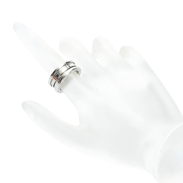 ブルガリ ビーゼロワン 2バンド リング 指輪 K18WG ホワイトゴールド レディース BVLGARI 【中古】