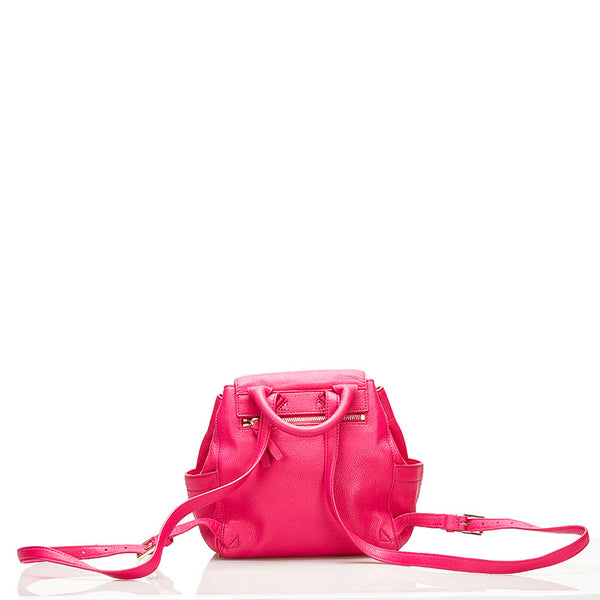 トリーバーチ タッセル リュック バックパック ピンク レザー レディース Tory Burch 【中古】