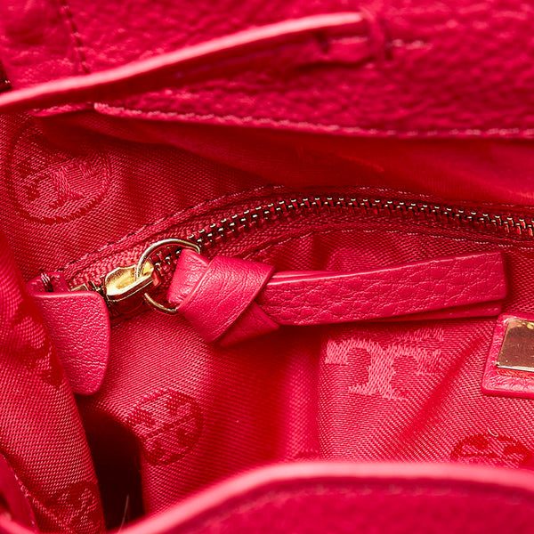 トリーバーチ タッセル リュック バックパック ピンク レザー レディース Tory Burch 【中古】