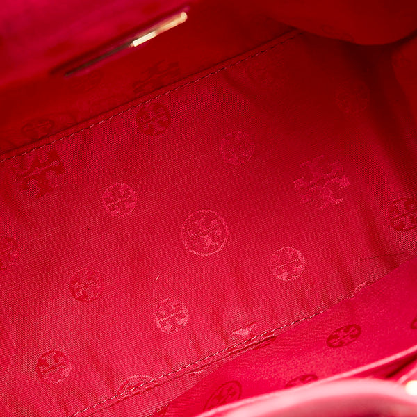 トリーバーチ タッセル リュック バックパック ピンク レザー レディース Tory Burch 【中古】