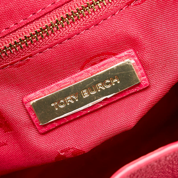 トリーバーチ タッセル リュック バックパック ピンク レザー レディース Tory Burch 【中古】