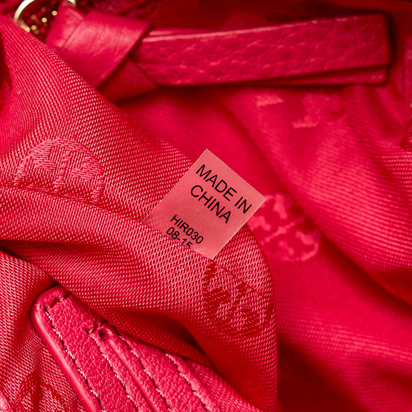 トリーバーチ タッセル リュック バックパック ピンク レザー レディース Tory Burch 【中古】
