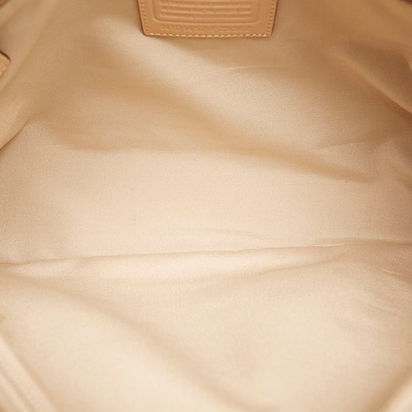 コーチ ペイトン ドローストリング キャリーオール トートバッグ ハンドバッグ F29362 ホワイト ブラウン レザー レディース COACH 【中古】