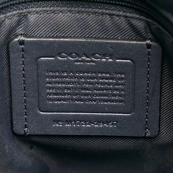 コーチ ベイリー キャリーオール ハンドバッグ 29457 ダークネイビー レザー レディース COACH 【中古】