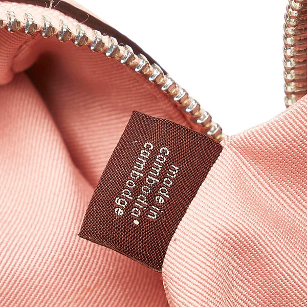 コーチ クロスグレイン ミニ ベネット サッチェル ハンドバッグ ミニボストン ショルダーバッグ 2WAY F32202 ピンク レザー レディース COACH 【中古】