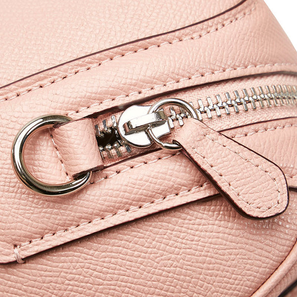 コーチ クロスグレイン ミニ ベネット サッチェル ハンドバッグ ミニボストン ショルダーバッグ 2WAY F32202 ピンク レザー レディース COACH 【中古】