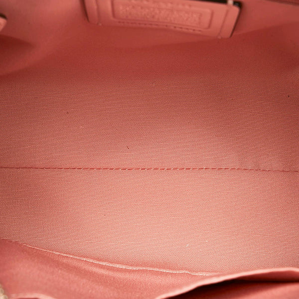 コーチ クロスグレイン ミニ ベネット サッチェル ハンドバッグ ミニボストン ショルダーバッグ 2WAY F32202 ピンク レザー レディース COACH 【中古】