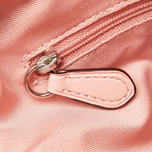 コーチ クロスグレイン ミニ ベネット サッチェル ハンドバッグ ミニボストン ショルダーバッグ 2WAY F32202 ピンク レザー レディース COACH 【中古】