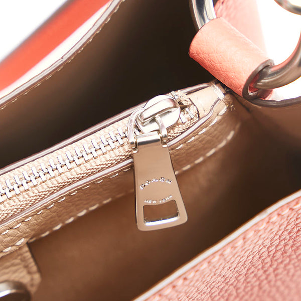 コーチ バケットバッグ ハンドバッグ ショルダーバッグ 2WAY L2080 1011 サーモンピンク レザー レディース COACH 【中古】